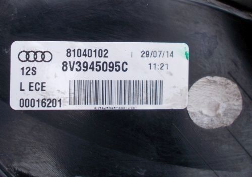 LAMPA TYLNA LEWA AUDI A3 8V 3D 8V3 8V3945095C