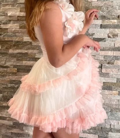 Popatu Amerykańska DUŻA OBJĘTOŚĆ SPÓDNICY tiulu, kwiaty 110 116