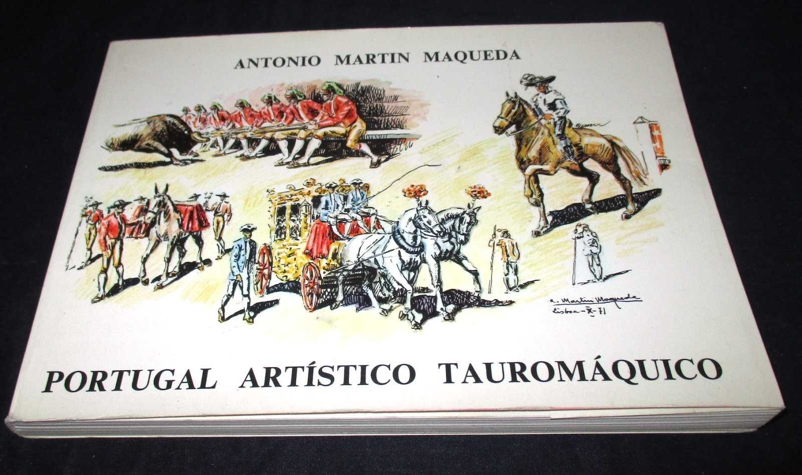 Livro Portugal Artístico Tauromáquico Maqueda Autografado