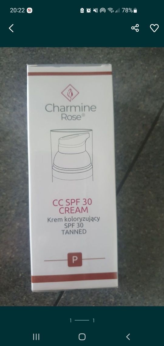 Krem cc tanned charmine rose 50ml