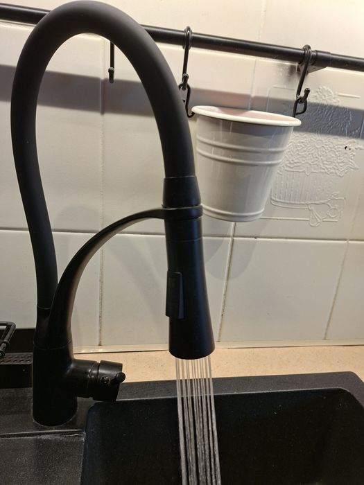 Bateria kuchenna z WYCIĄGANĄ WYLEWKĄ stojąca kran NEX