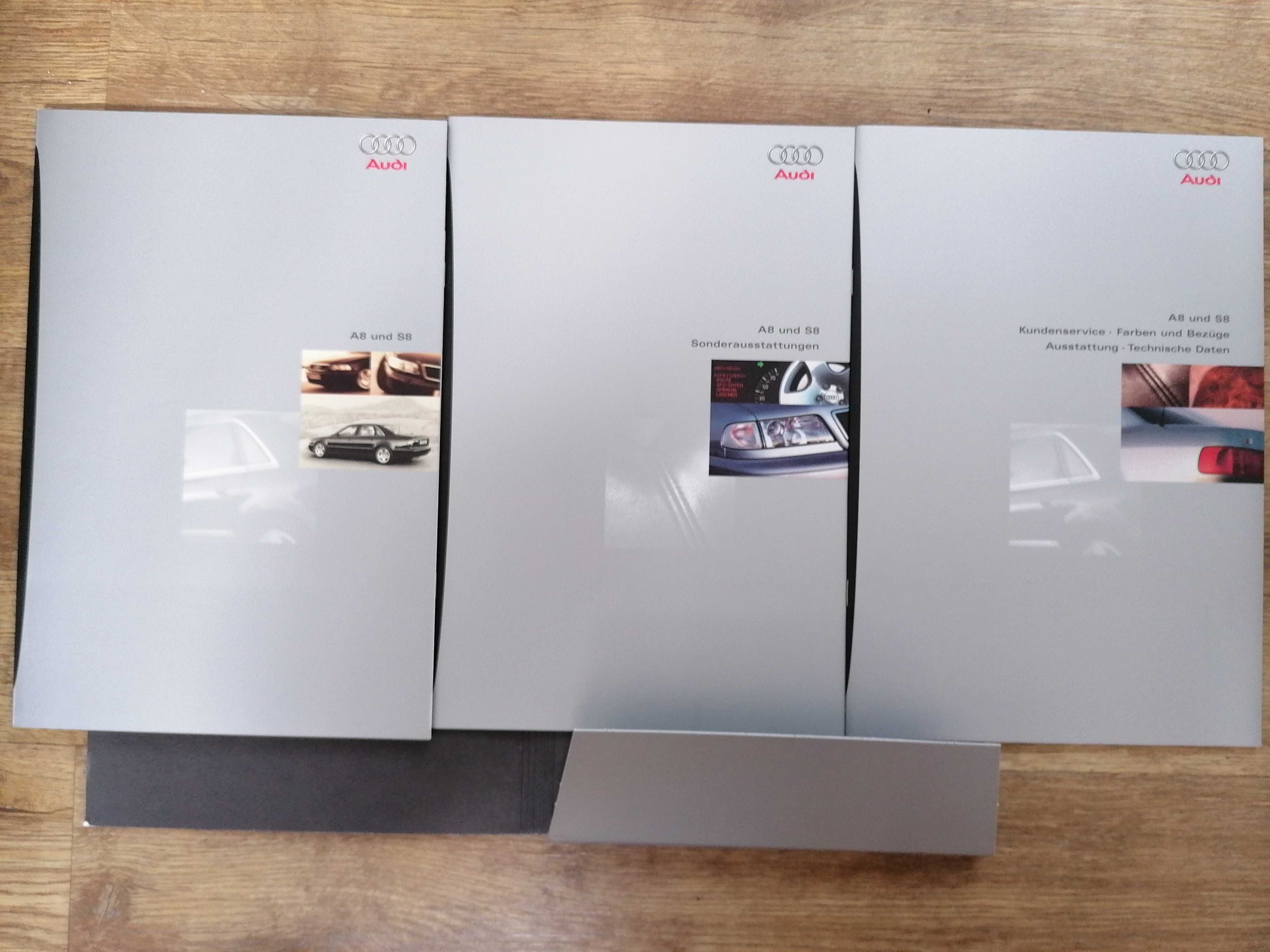 Prospekt Audi A8 S8 D2 teczka
