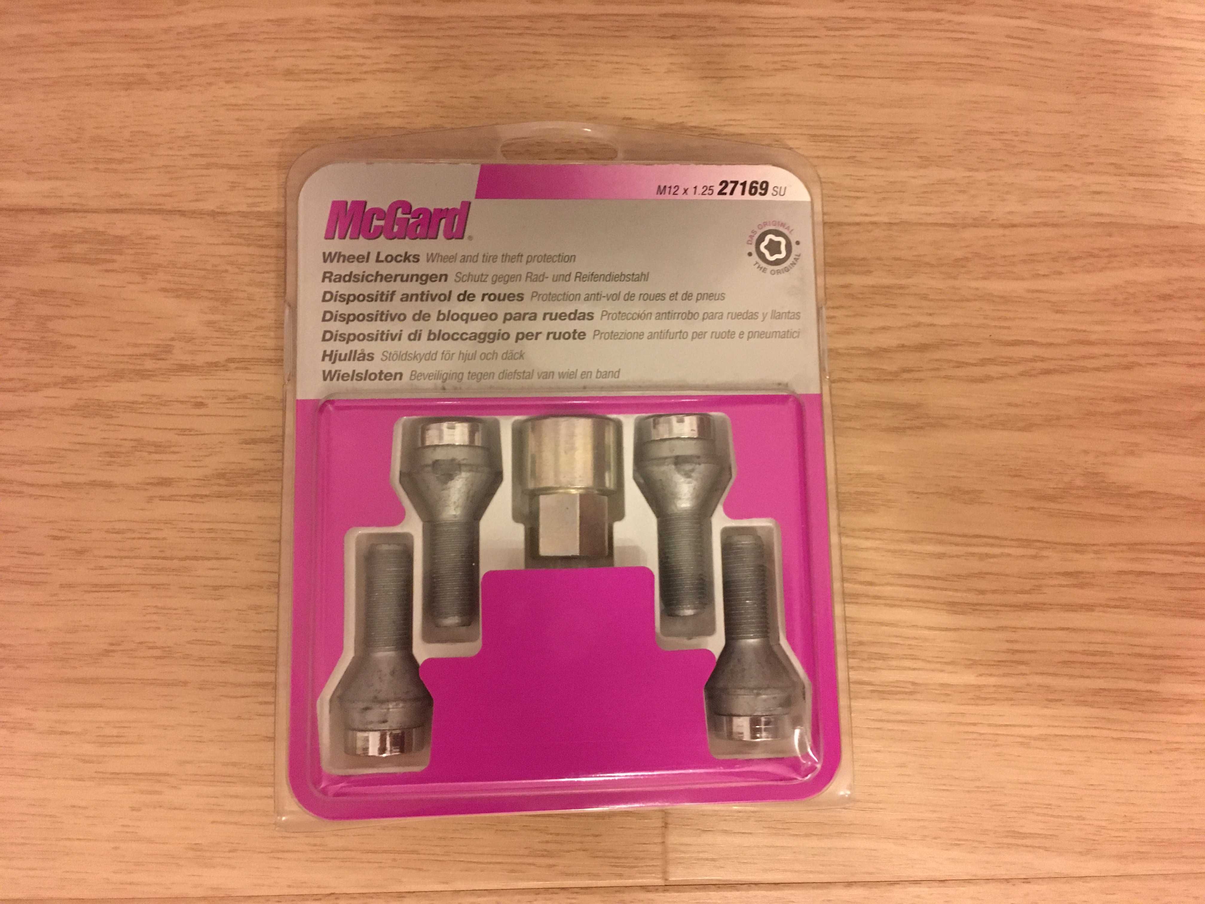 Śruby zabezpieczające McGard M12 x 1.25 NOWE 27169SU