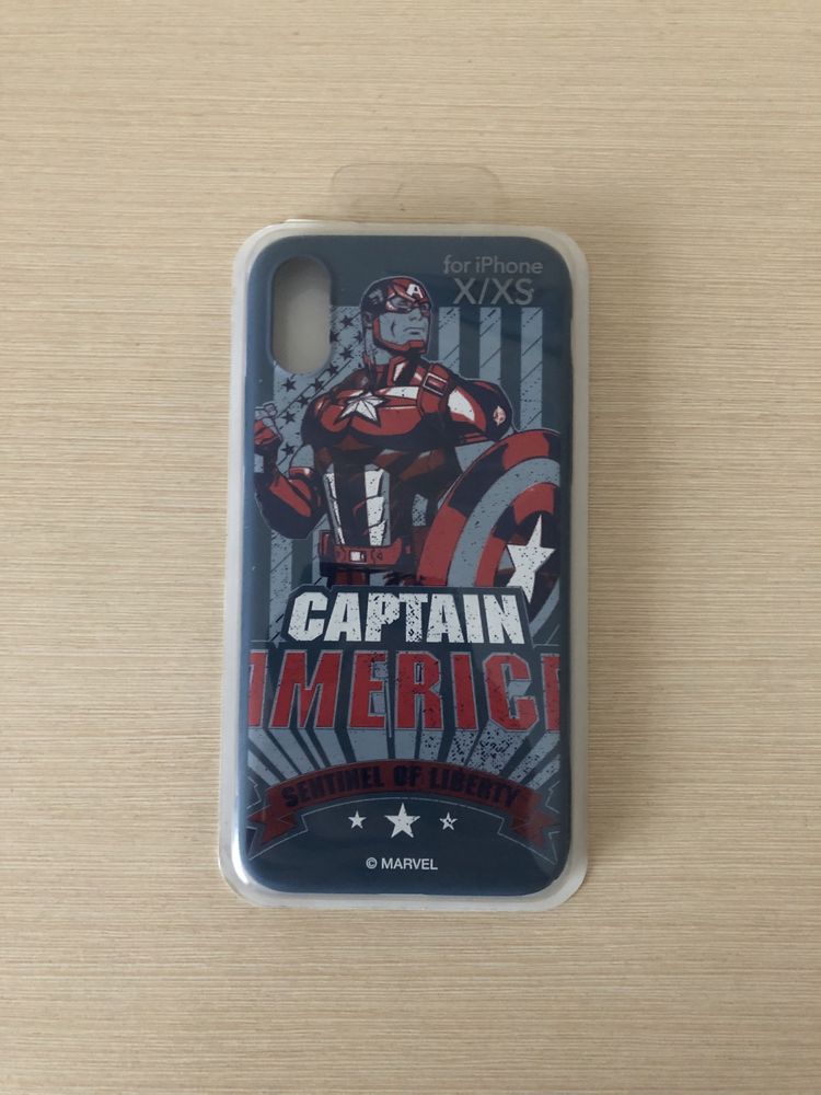 Чохол iPhone X marvel captain America капітан Америка