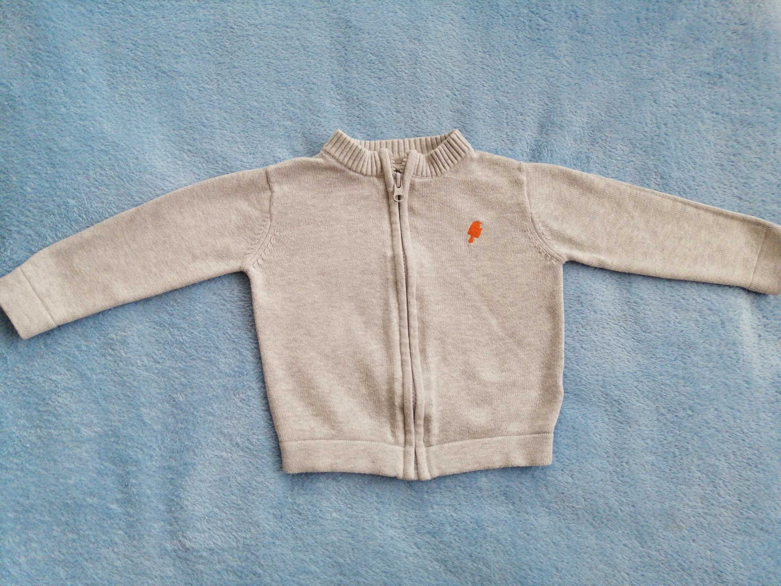 Sweterek rozpinany dla chłopca 86 CM (18 miesięcy)