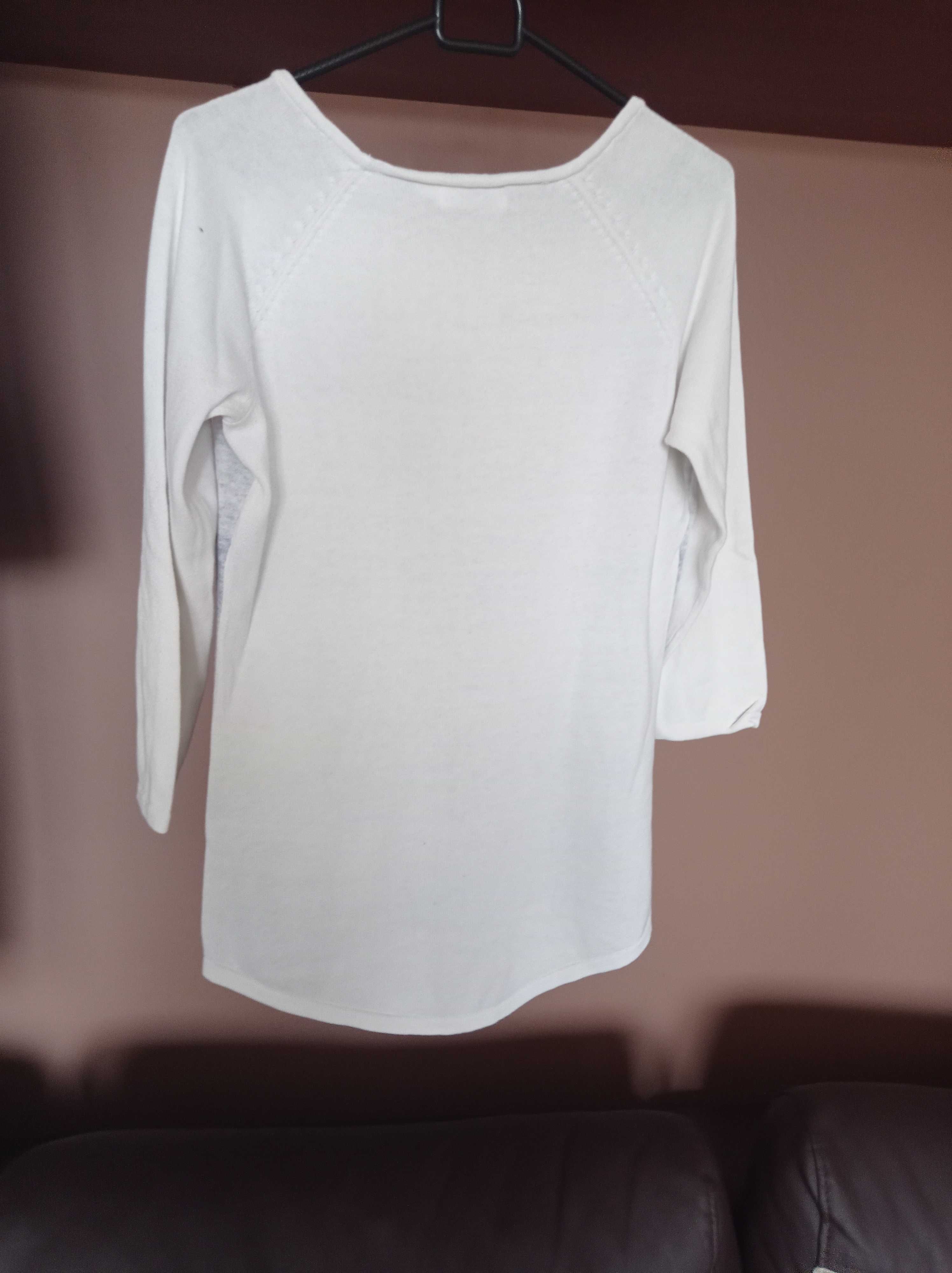 sweter w pasy rękaw 3/4