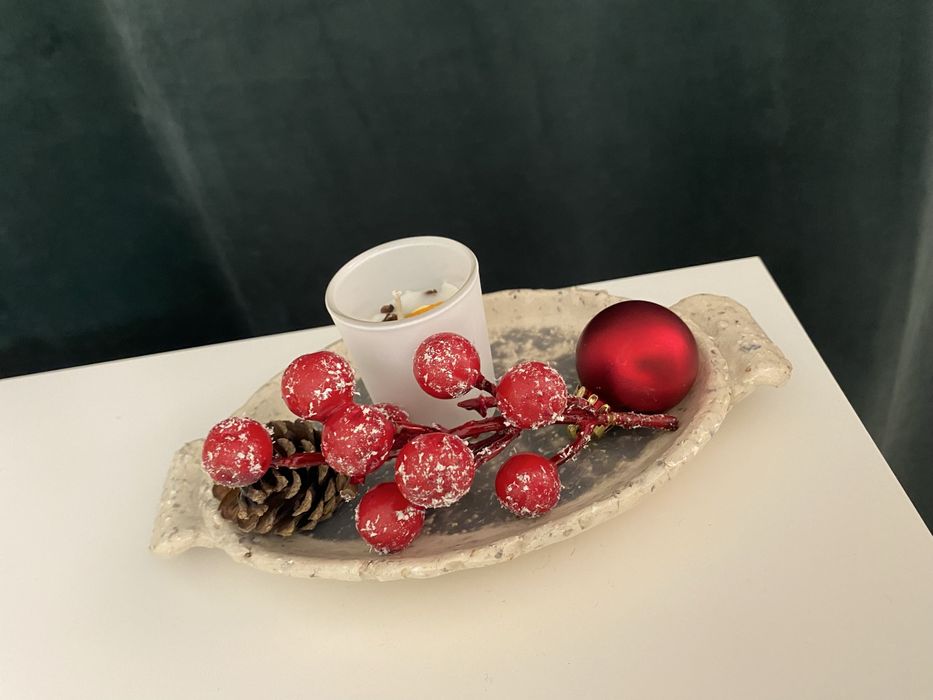 Mała dekoracja świąteczna  ceramika