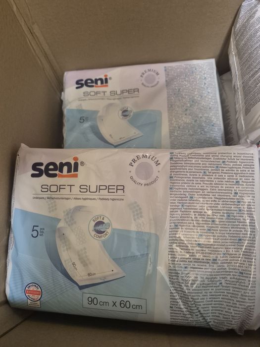 podkłady higieniczne seni soft super 90x60