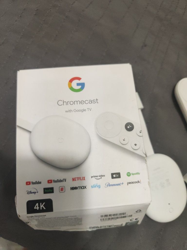 Zestaw multimedialny Chromecast 4k odtwarzacz przystawka do telewizora