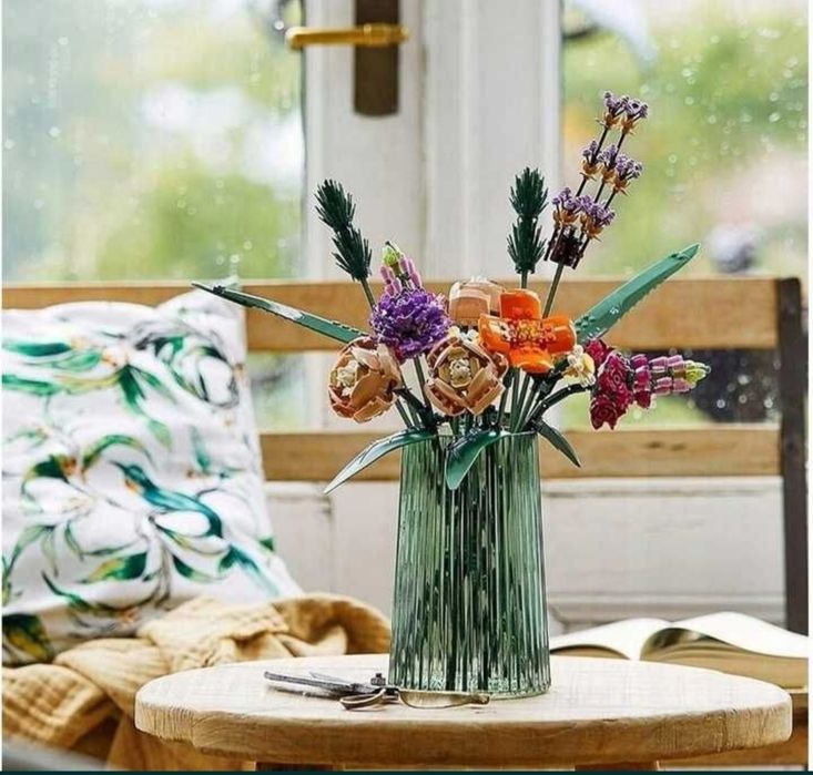 KLOCKI BUKIET KWIATÓW POLNYCH Duży Zestaw 856 ele Kwiaty do Wazonu