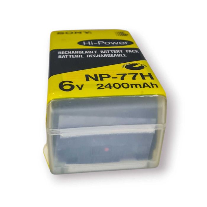 Bateria Recarregável Sony NP-77H – 6V / 2400mAh – Nova e Selada