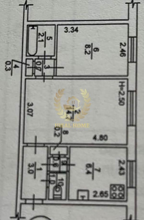 Продам двокімнатну квартиру, Київ, Вікна у двір, не кутова