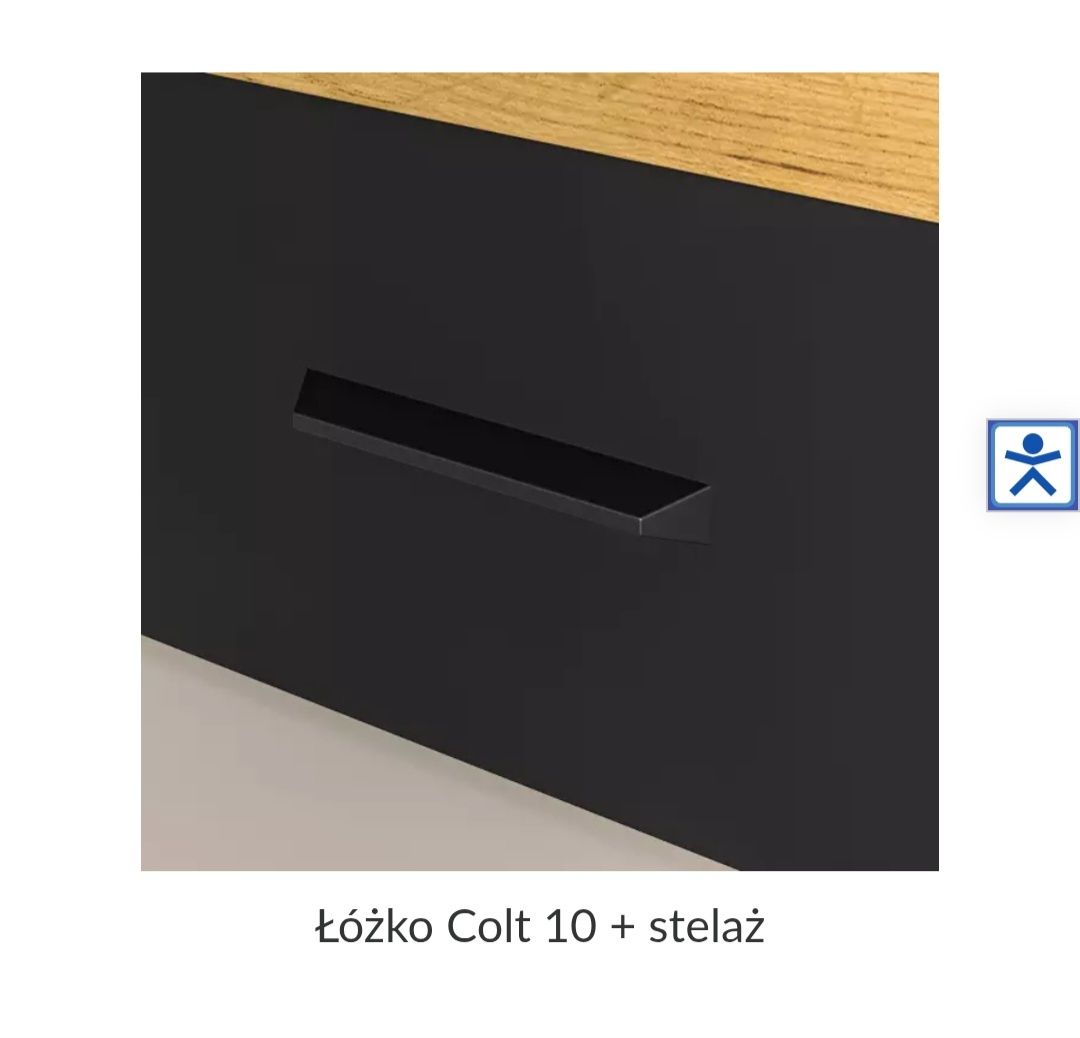 NOWE łóżko Colt ze skrzynią - wygodny zagłówek
