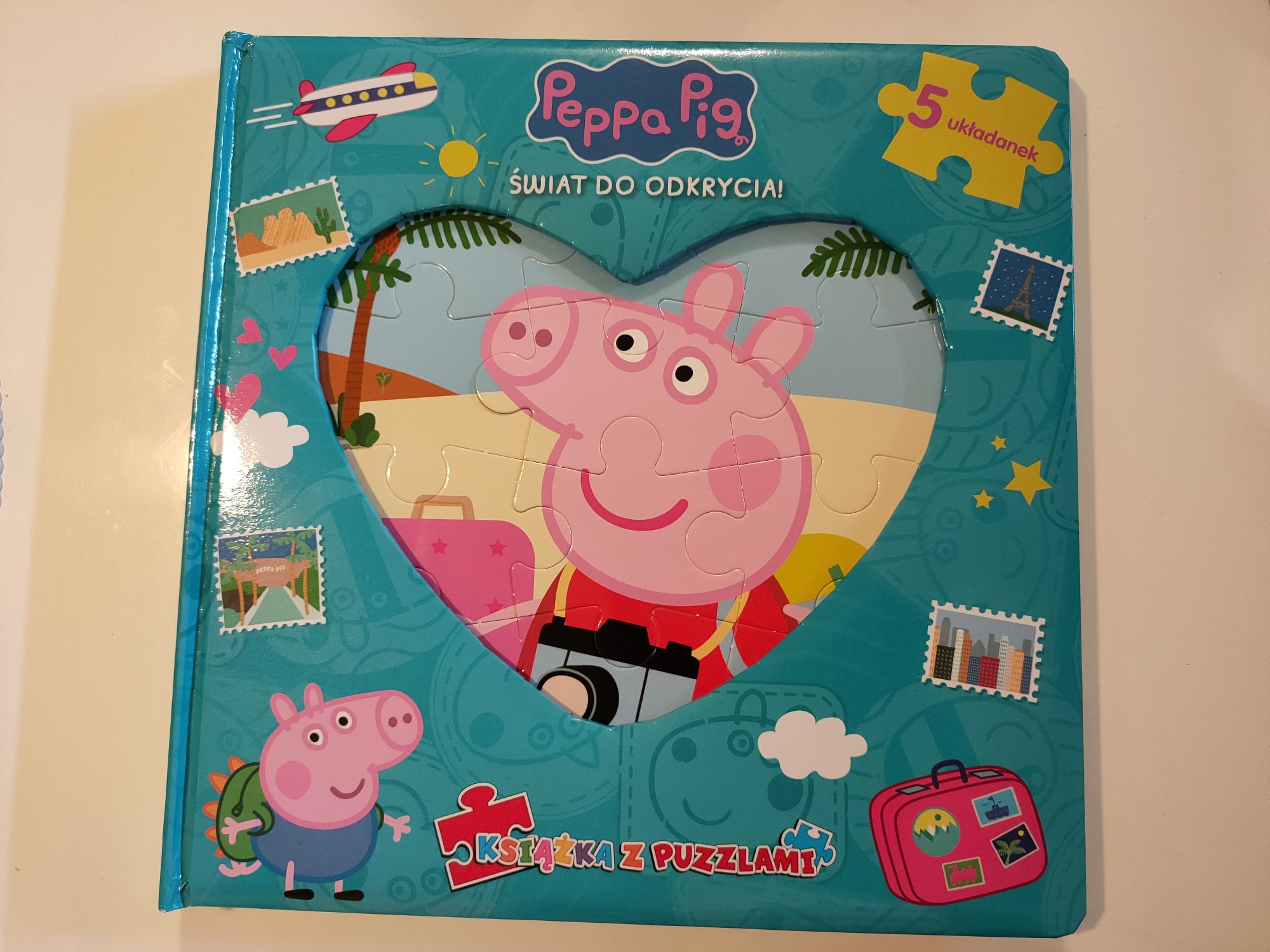 Książka z puzzlami Peppa pog świnka Peppa