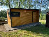 domek narzedziowy / nowoczesny  / plaski dach / domek / domki /schowek