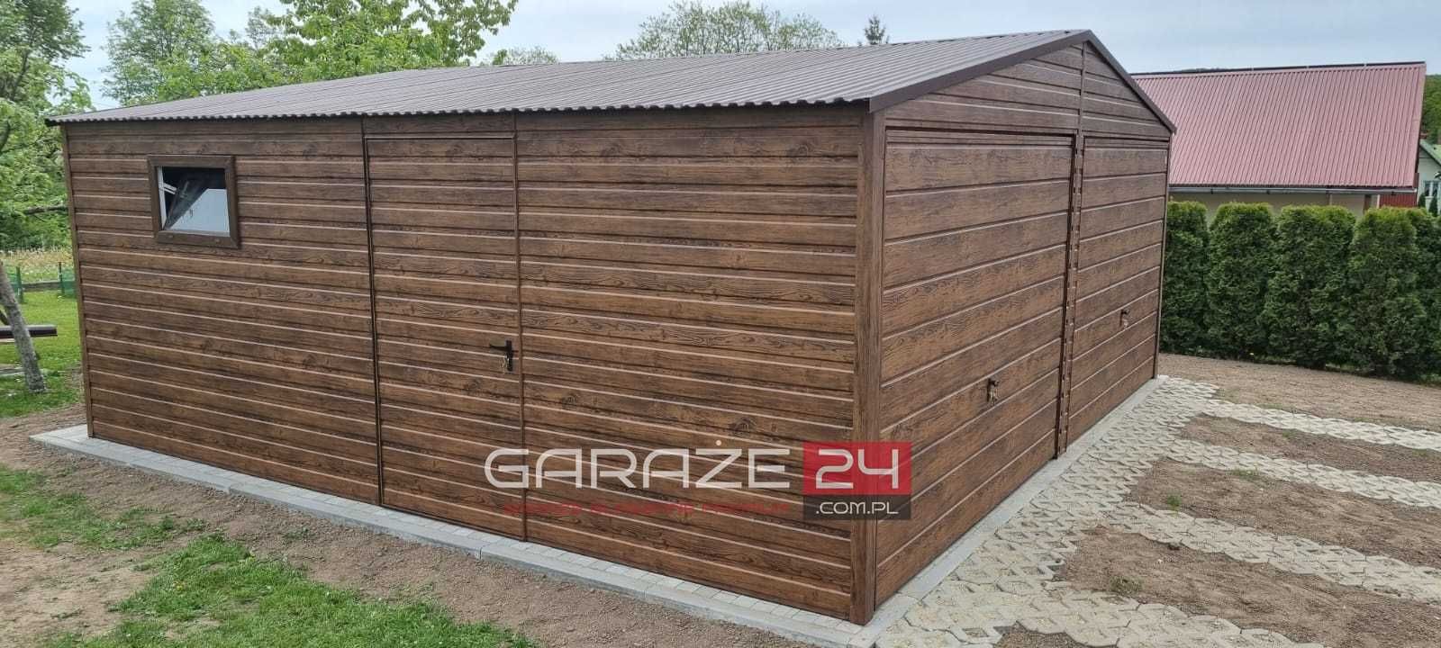 Garaż blaszany  6x6m*wzmocniony  profilem*PRODUCENT*jakość*