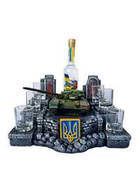 Штоф "Український танк Т-64 БВ" №2 сувенір