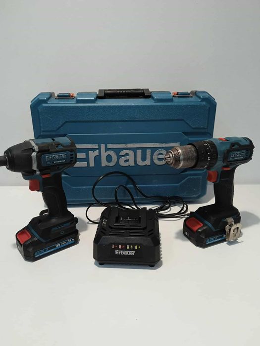 Zestaw Erbauer 18V wkrętarka + zakrętarka 
Stan bardzo dobry 100% spra