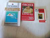 Encyklopedia filatelistyczna i 2 katalogi znaczków
