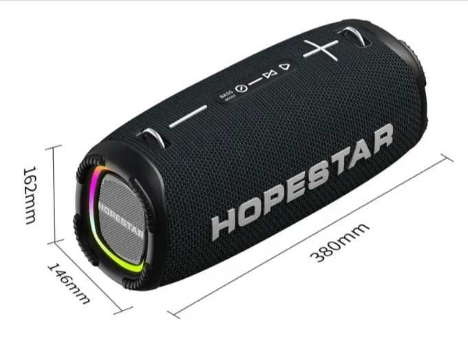 80W! Портативна колонка  HOPESTAR A6 Max з бездротвим мікрофоном
