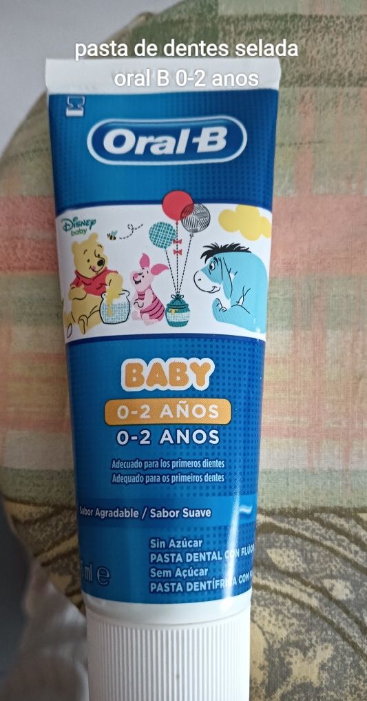 Pasta dentes infantil até 3 anos