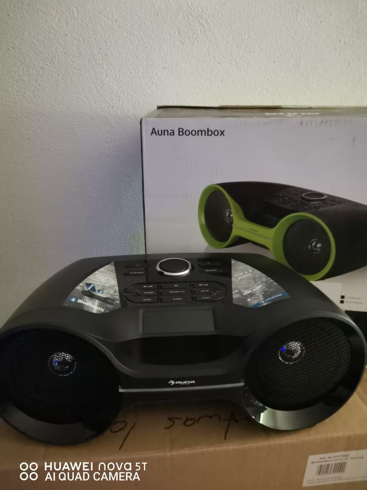 Boombox auna bluetooth radio FM jak nowy