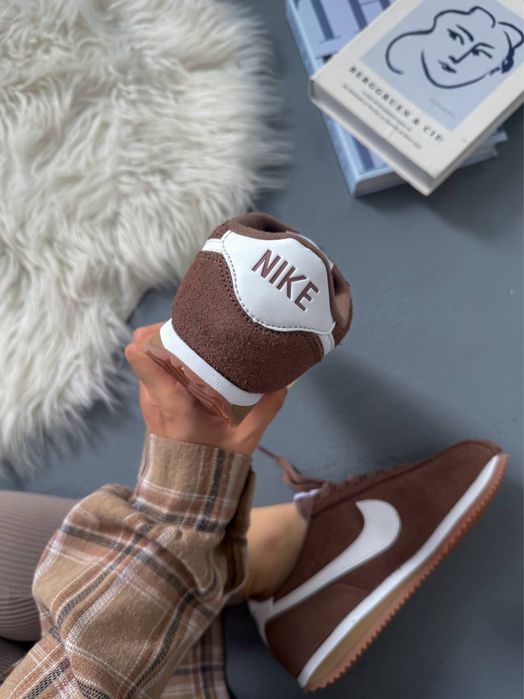 БЕЗ ПЕРЕДОПЛАТ‼️ Жіночі кросівки Nike Cortez white Brown найк кортез