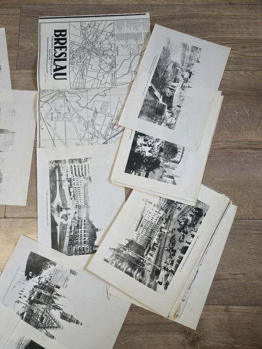 Stare ryciny i mapy przedwojennego Breslau-Wrocław