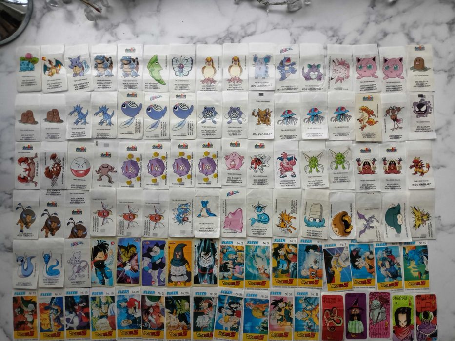 Naklejki Naruto chipicao, Dragon Ball, mr snaki, pokemon i inne
