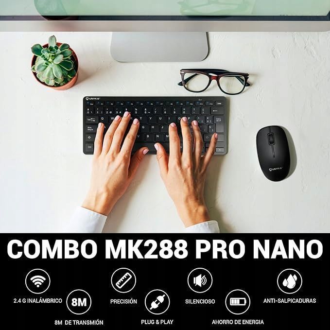 unykach zestaw bezprzewodowy combo mk288 pro klawiatura mysz es opis