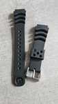 Pasek do zegarka Seiko 20 mm czarny nowy