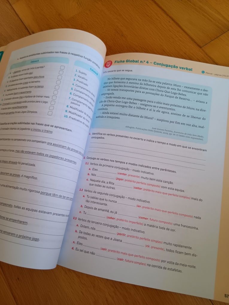 Livro Fichas Português 7°ano