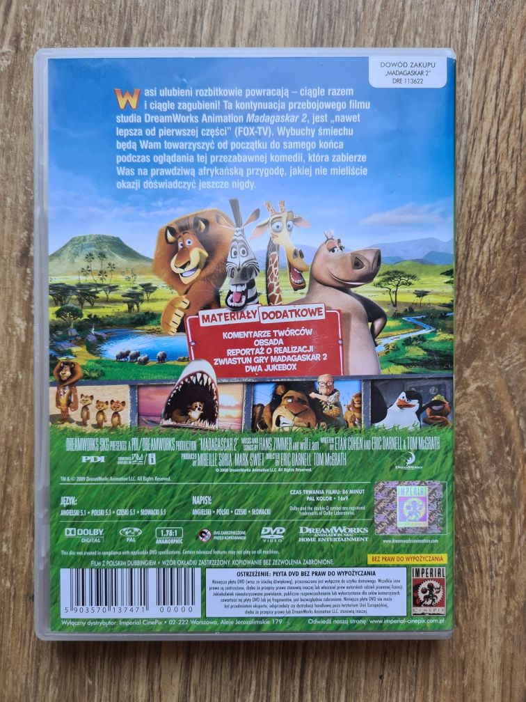 Bajka DVD Madagaskar 2