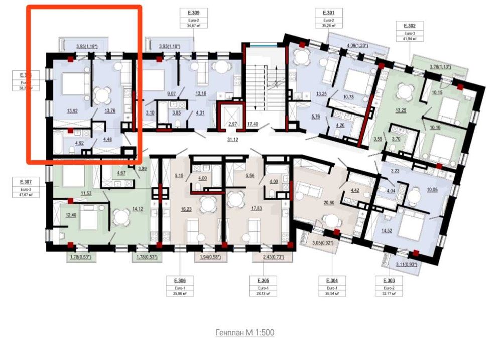 1 ком в Пространстве на Дачной! Дом сдан