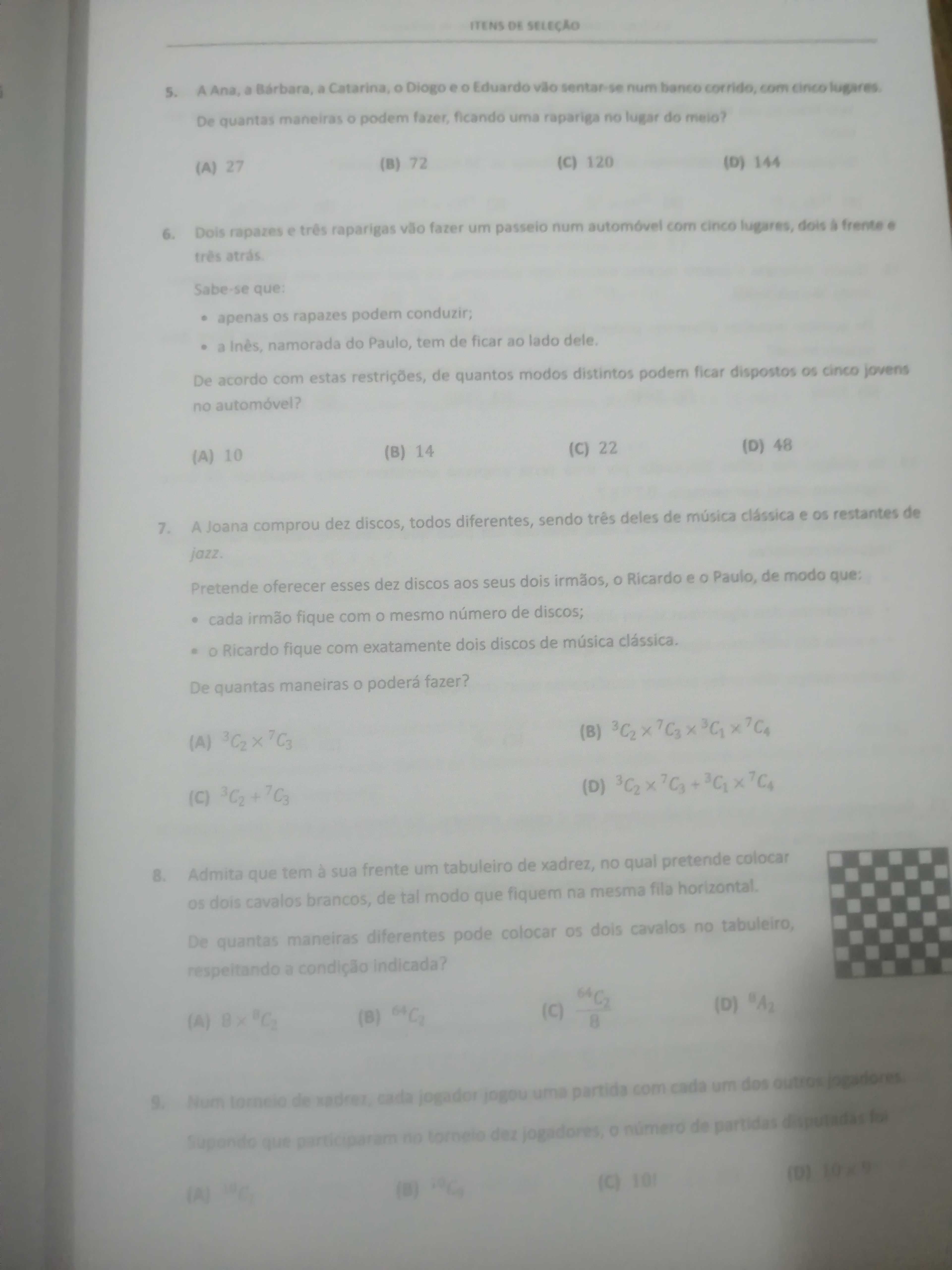 Preparação do exame de matemática 12°ano