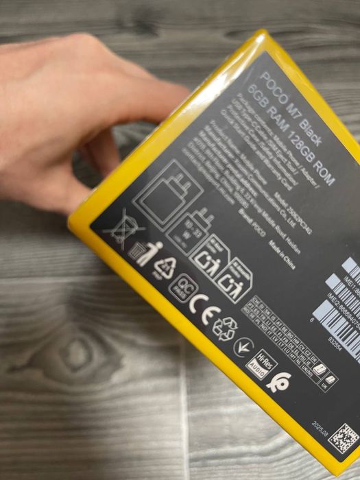 Продам Poco M7 6/128 GB  NFC Black новий в заводскій плівці!!!