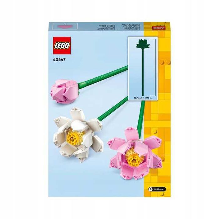 Zestaw klocków LEGO ICONS 40647 Kwiaty lotosu na prezent Wielkanoc