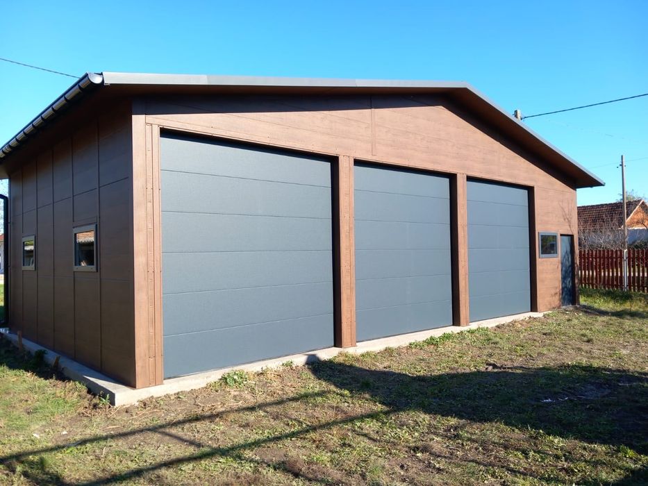 Garaż z płyty warstwowej PIR garaż ocieplany warsztat samochodowy