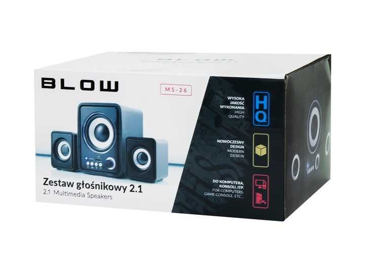 Zestaw głośników komputerowych 2.1 BLOW USB SD LED