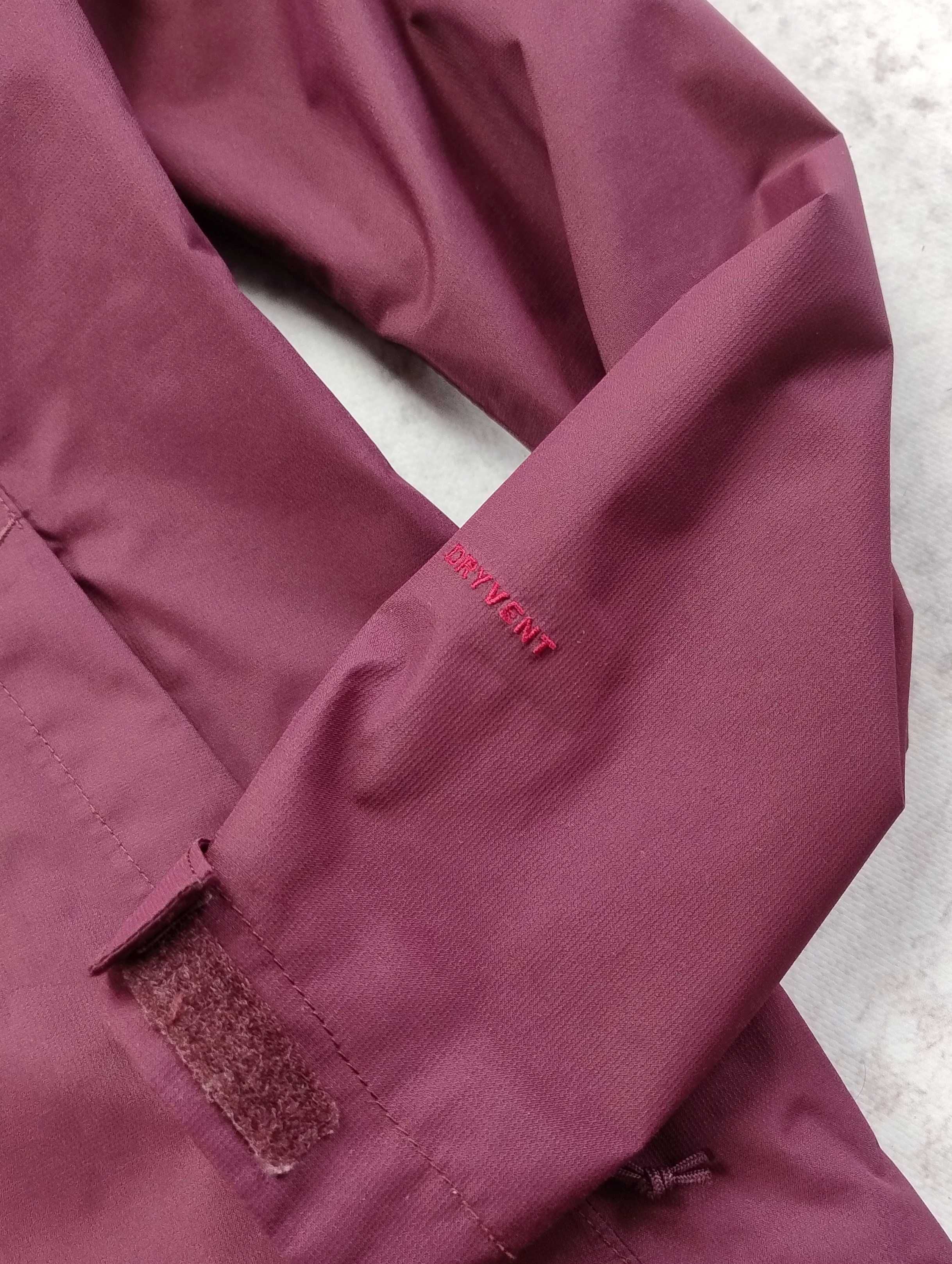 The North Face bordowa kurtka DryVent XS damska przeciwdeszczowa
