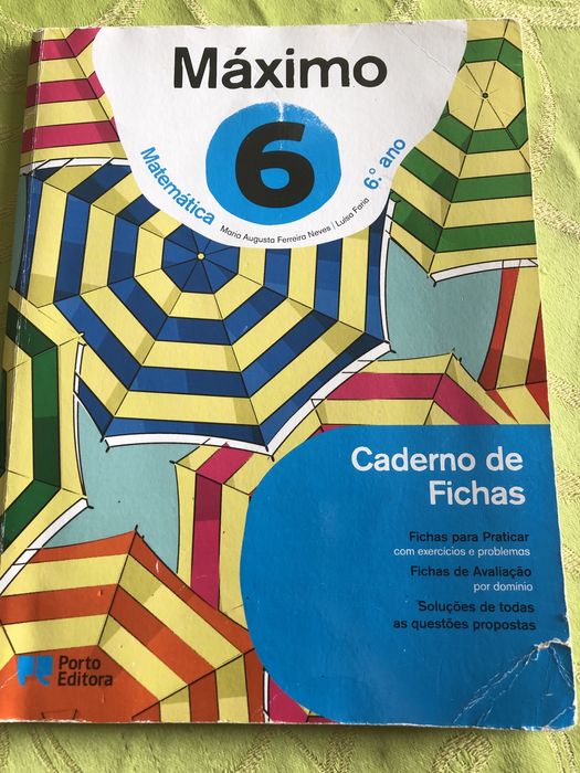 Livro de Fichas de Matemática - 6° ano, Porto Editora