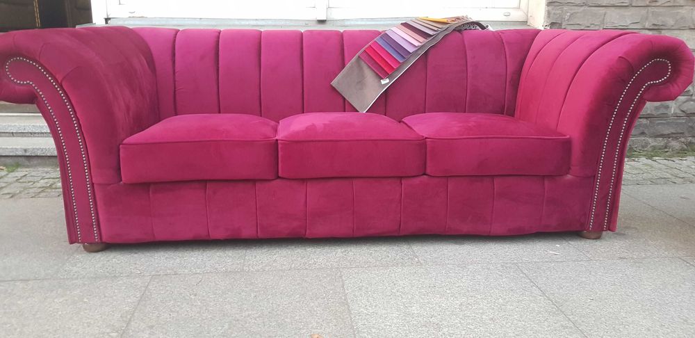sofa Chesterfields Madame + fotel uszak promocja