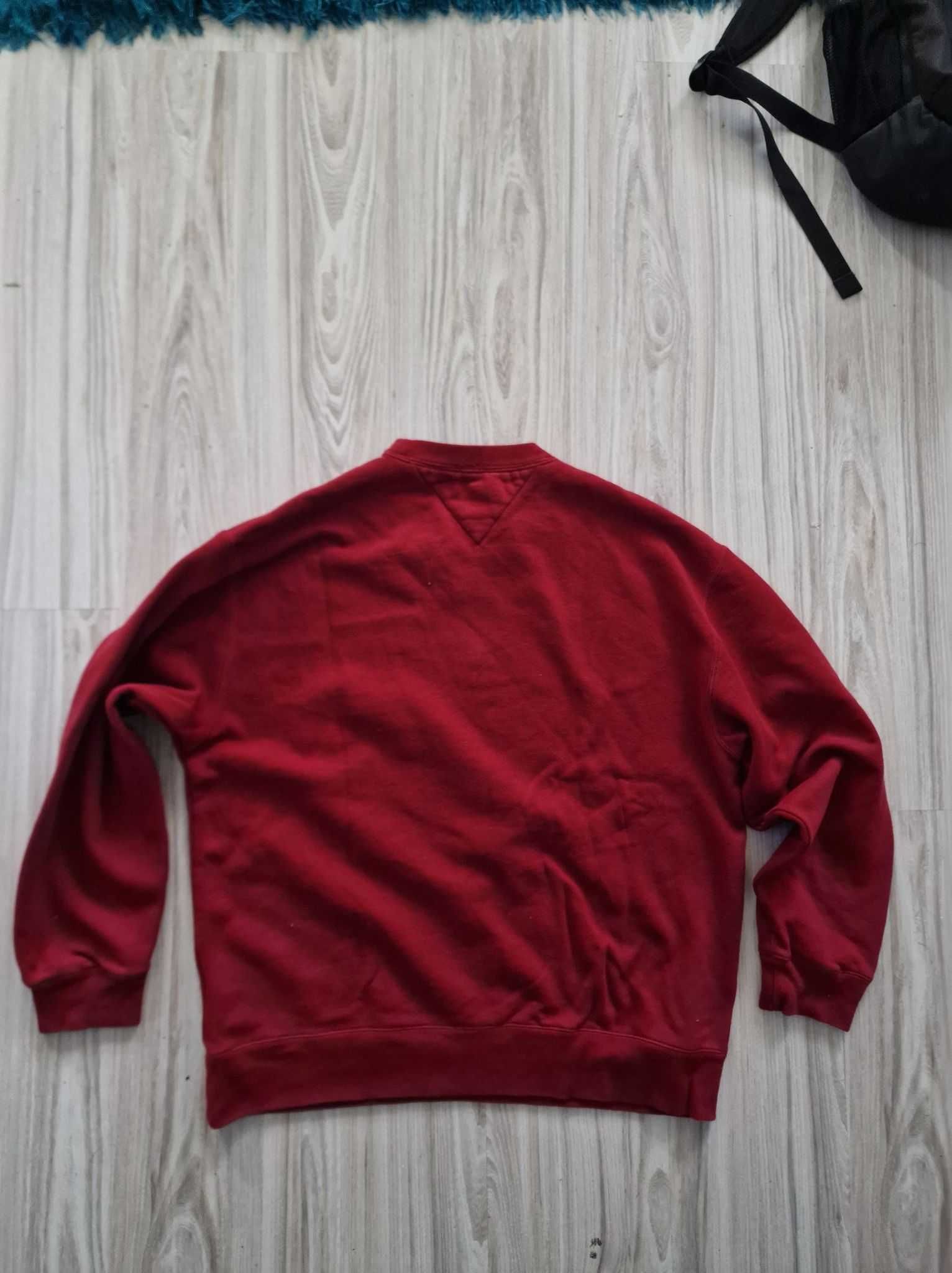 Bluza Tommy Hilfiger TH, roz. M, czerwona, bordowa, jak nowa!
