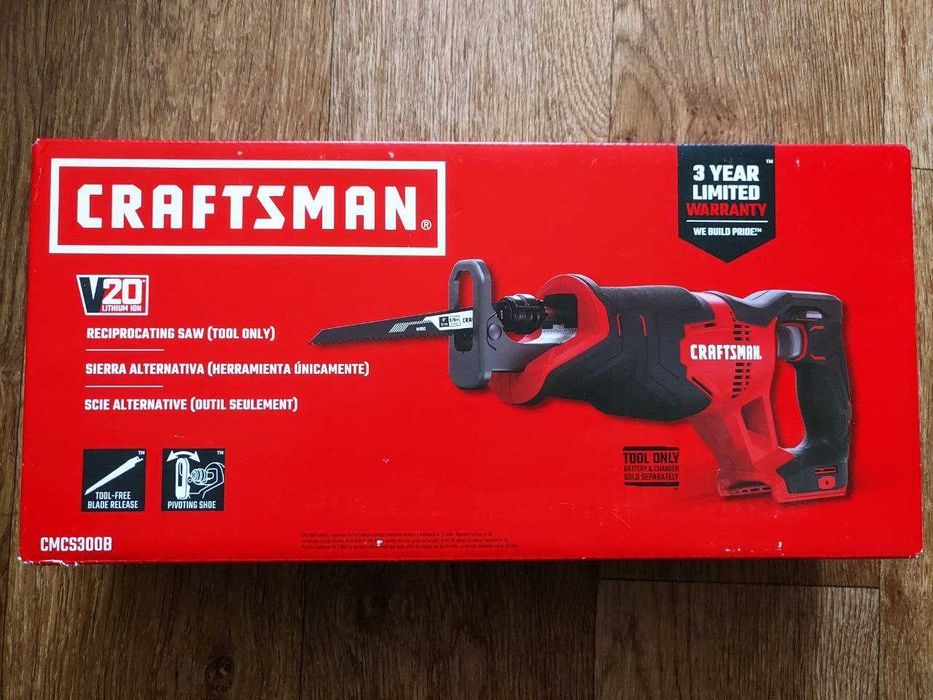 Аккумуляторная сабельная пила Craftsman V20 CMCS300