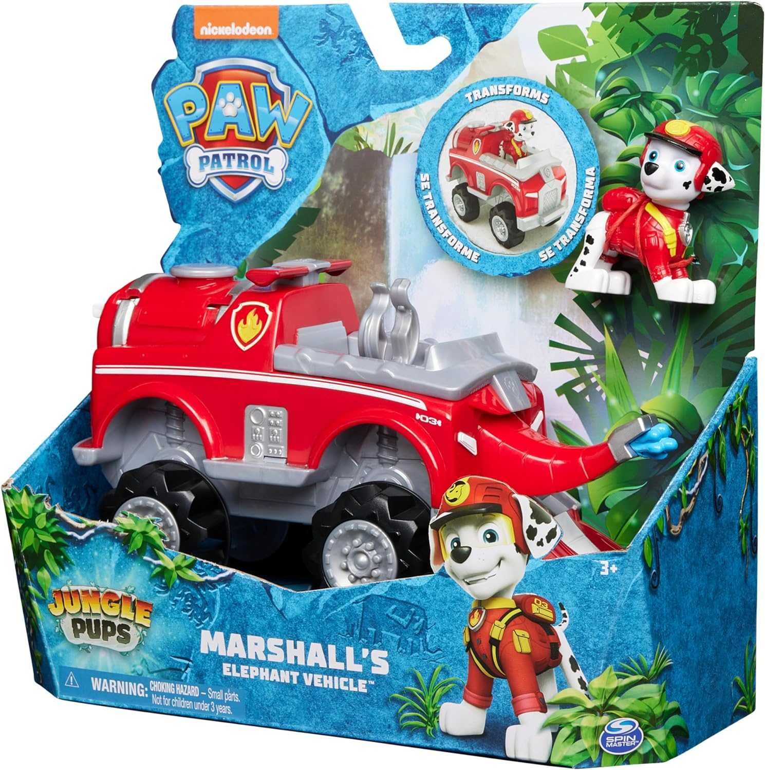 Щенячий патруль у джунглях Машина слон та фігурка Маршала Paw Patrol