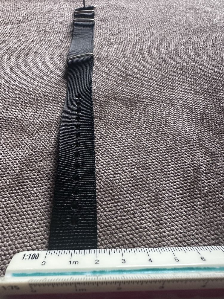Pasek Nato 20mm czarny nowy Black seiko citizen