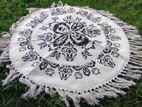 Dywan, dywanik chodnik okrągły średnica 100cm boho