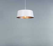 Lampa oprawa wisząca TALLIN P0402 E27 Maxlight biała srebrna metalowa
