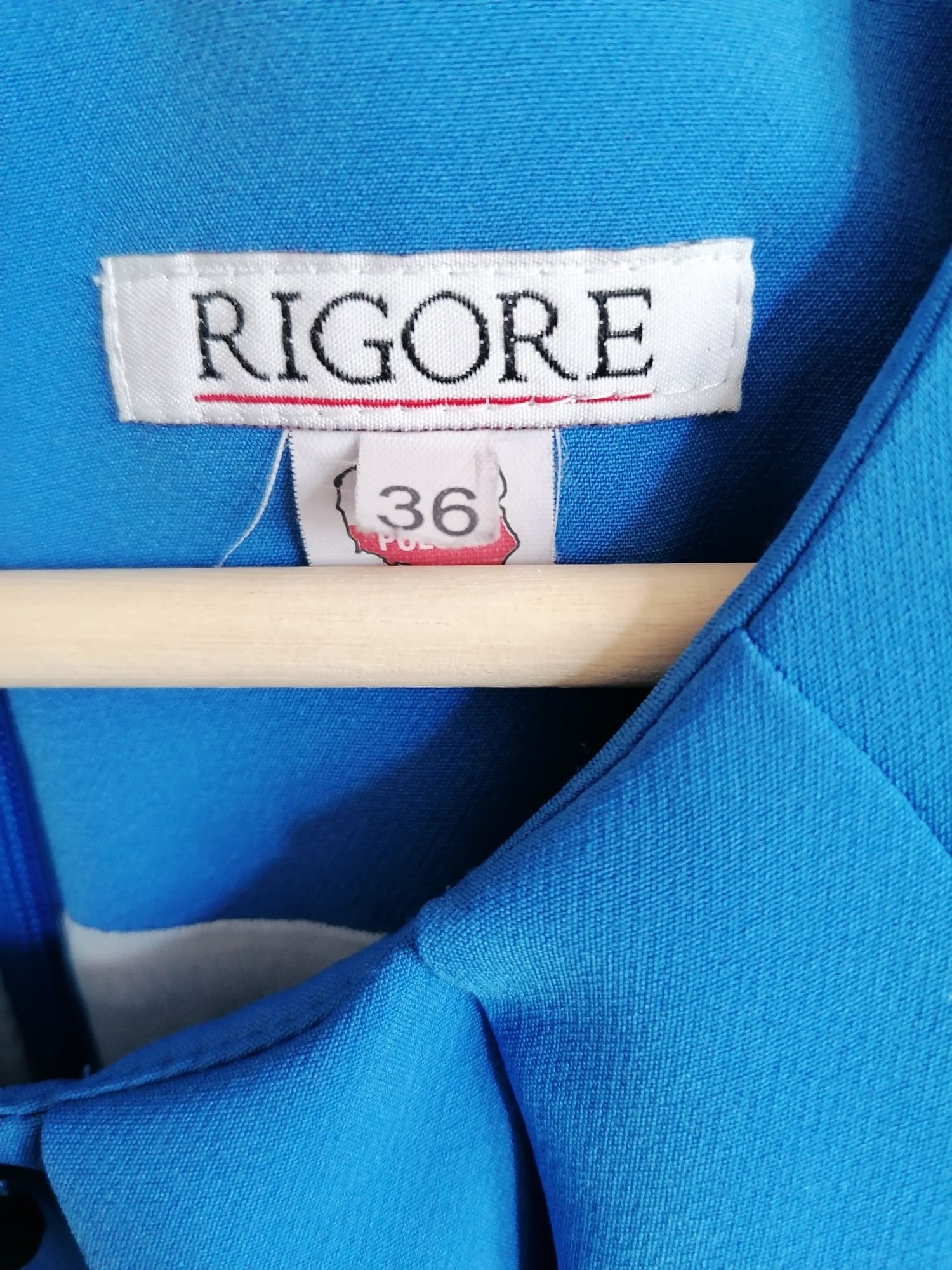 Niebieska sukienka Rigore r. 36