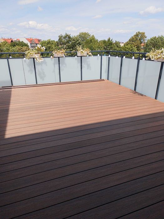 Zadaszenia tarasu z poliwęglanu,  tarasy z deski kompozytowej